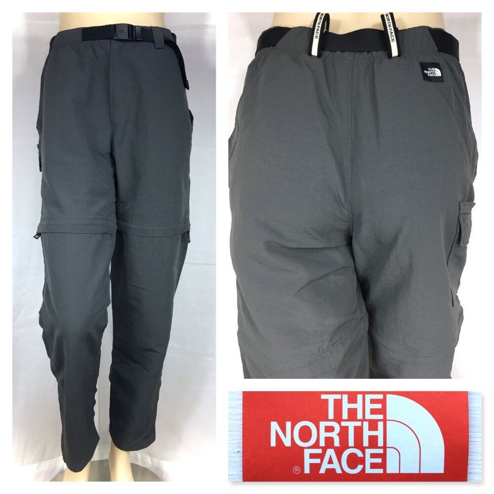NWT THE NORTH FACE Tekware Exploration Dark Gray Multi-functional Pockets - S
